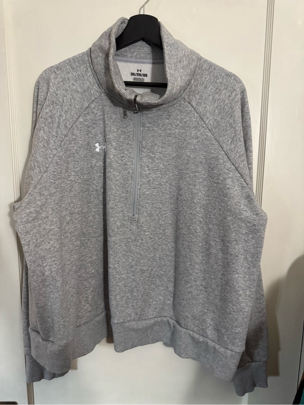 Under Armour Gray Quarter-Zip Pullover Sweatshirt